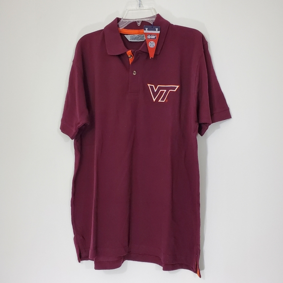 Virginia Tech Polo Shirt, Size Large - Picture 1 of 12